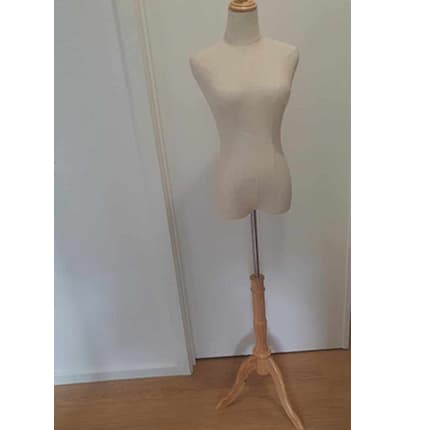 White and timber female mannequin